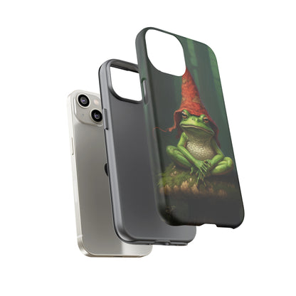 Mystical Journey: Lizard Wizard & Psychedelic Mushroom Frog | Tough Case for iPhone, Samsung, Pixel