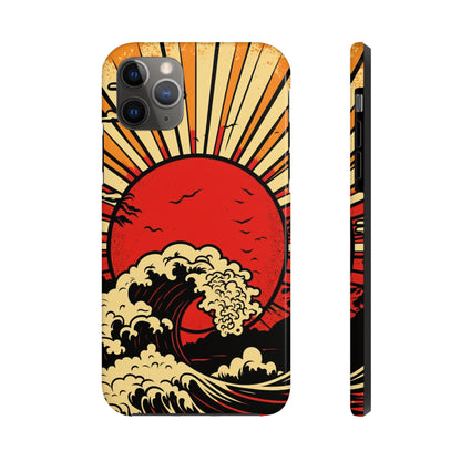 Land of the Rising Sun Retro Japanese Aesthetic | Tough Case for iPhone