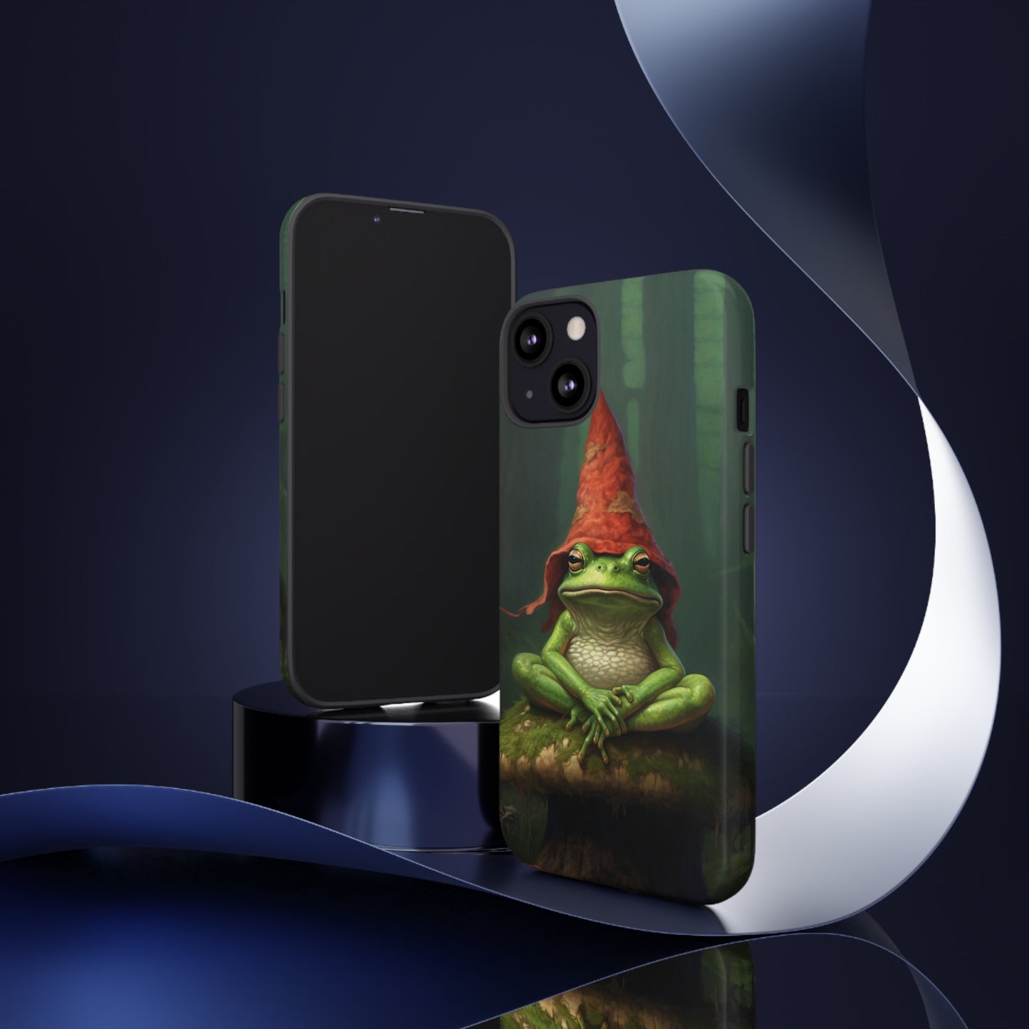 Mystical Journey: Lizard Wizard & Psychedelic Mushroom Frog | Tough Case for iPhone, Samsung, Pixel