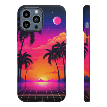 Synthwave Retro Style Phone Case | Nostalgic Vibes for iPhone 12, 13, 14, X, Google Pixel, and Samsung Galaxy
