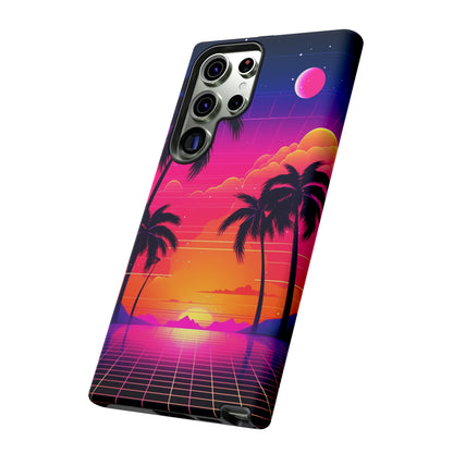 Synthwave Retro Style Phone Case | Nostalgic Vibes for iPhone 12, 13, 14, X, Google Pixel, and Samsung Galaxy