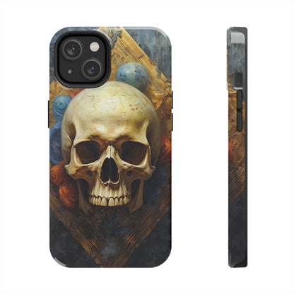 Renaissance Skull Tough Phone Case | Aesthetic Phone Case | Impact-Resistant