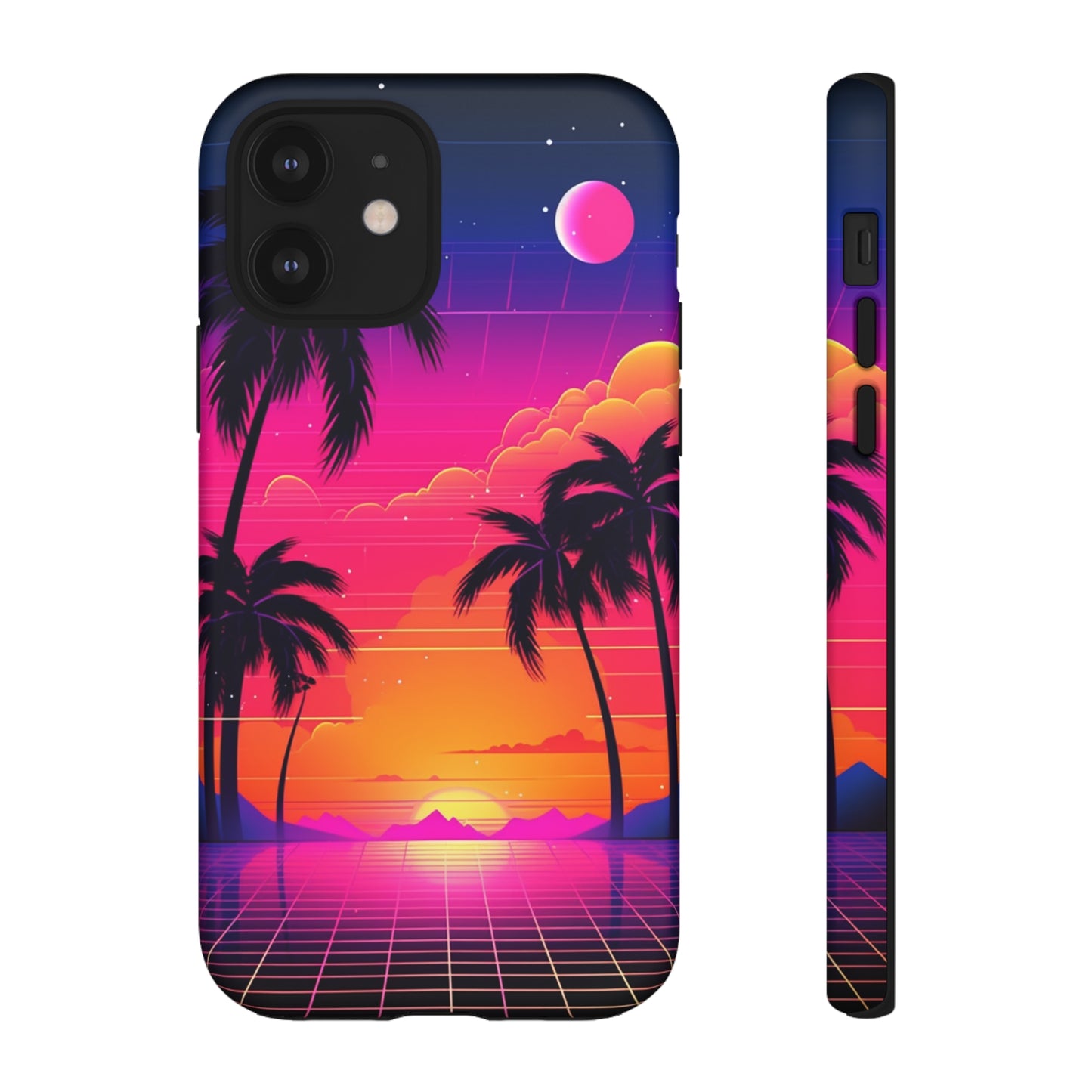 Synthwave Retro Style Phone Case | Nostalgic Vibes for iPhone 12, 13, 14, X, Google Pixel, and Samsung Galaxy