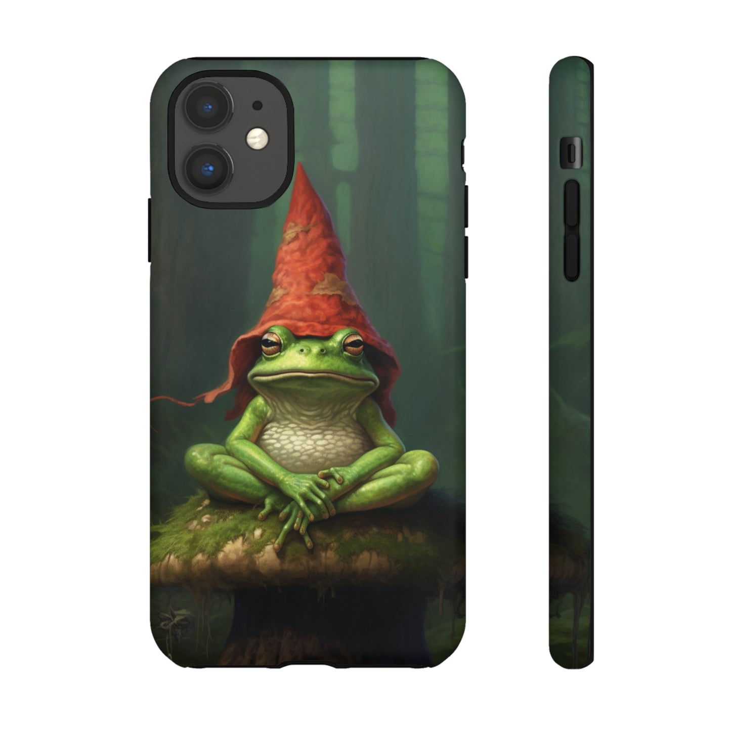 Mystical Journey: Lizard Wizard & Psychedelic Mushroom Frog | Tough Case for iPhone, Samsung, Pixel