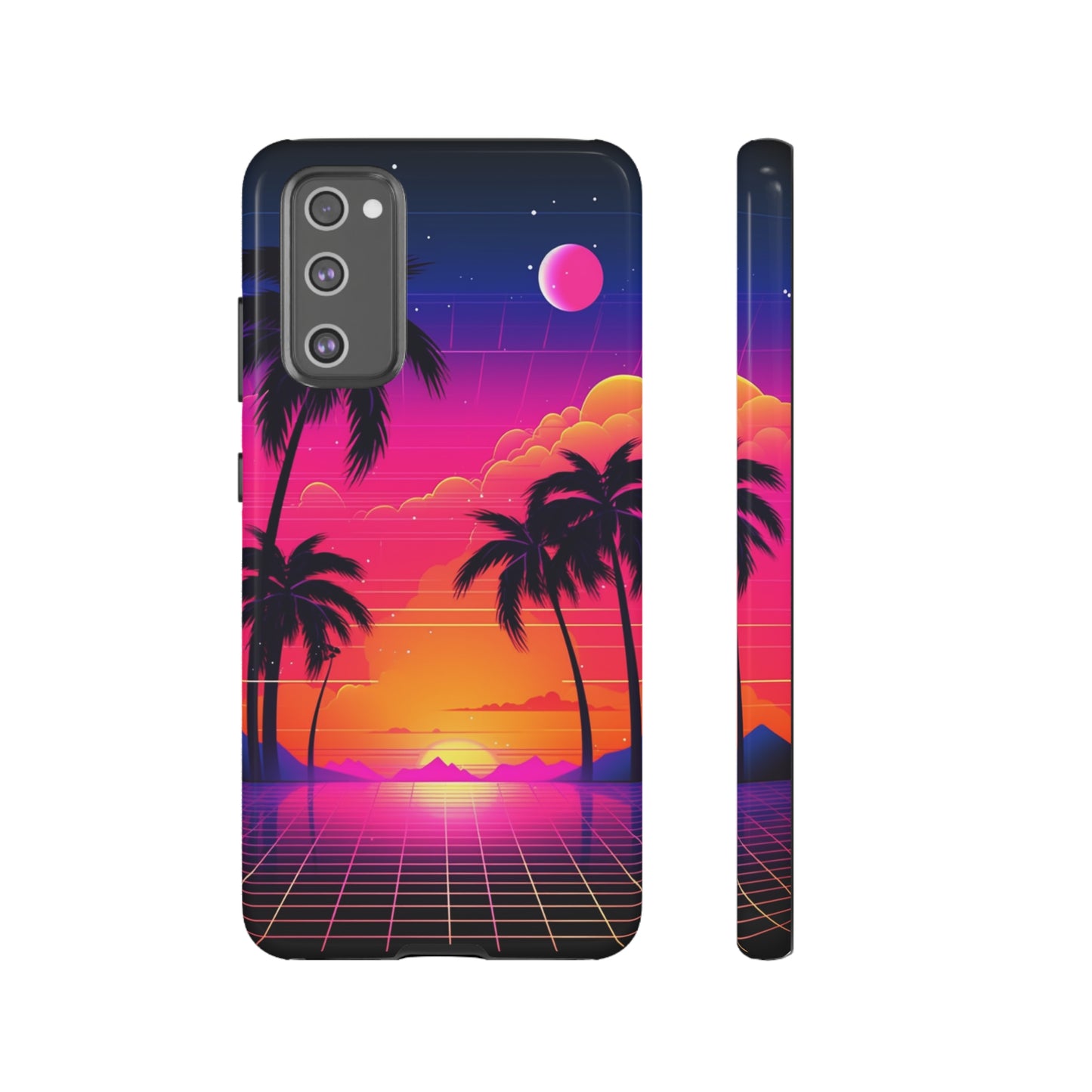 Synthwave Retro Style Phone Case | Nostalgic Vibes for iPhone 12, 13, 14, X, Google Pixel, and Samsung Galaxy