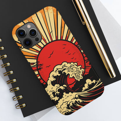 Land of the Rising Sun Retro Japanese Aesthetic | Tough Case for iPhone