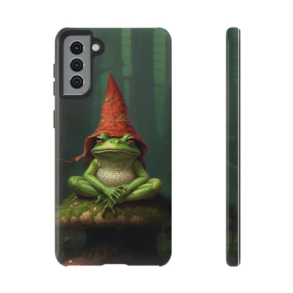 Mystical Journey: Lizard Wizard & Psychedelic Mushroom Frog | Tough Case for iPhone, Samsung, Pixel