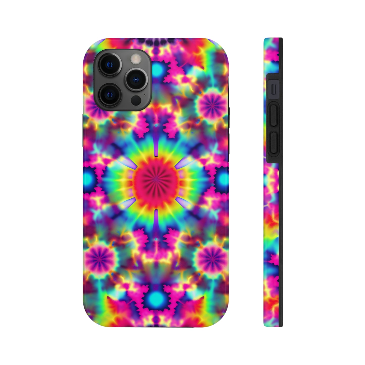 Trippy Psychedelic Fractal Tie-dye Aesthetic  | Tough iPhone Case