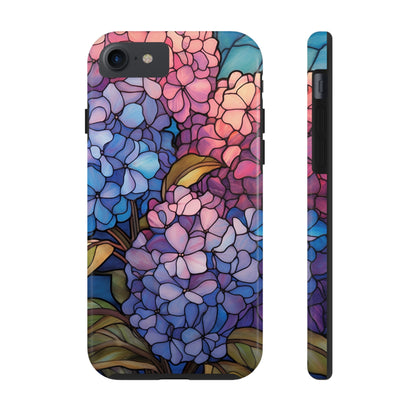 Stained Glass Phone Tough Case Purple Floral Aesthetic | Flower Power