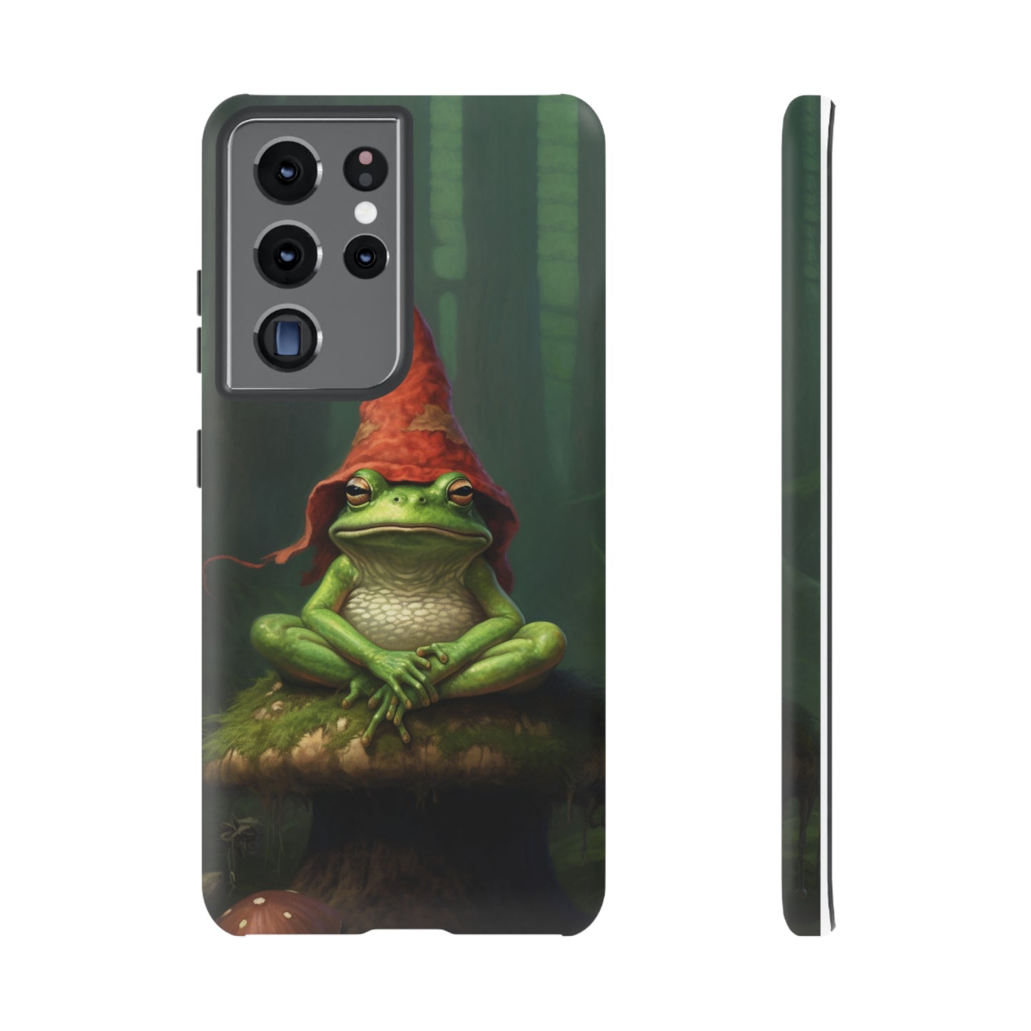 Mystical Journey: Lizard Wizard & Psychedelic Mushroom Frog | Tough Case for iPhone, Samsung, Pixel