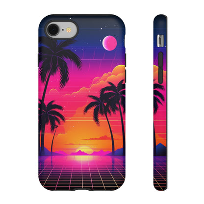 Synthwave Retro Style Phone Case | Nostalgic Vibes for iPhone 12, 13, 14, X, Google Pixel, and Samsung Galaxy