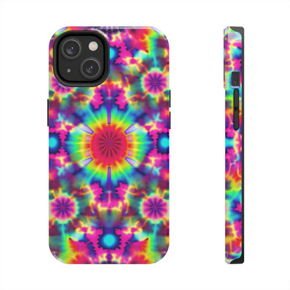 Trippy Psychedelic Fractal Tie-dye Aesthetic  | Tough iPhone Case