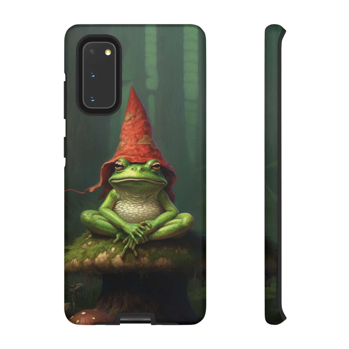 Mystical Journey: Lizard Wizard & Psychedelic Mushroom Frog | Tough Case for iPhone, Samsung, Pixel