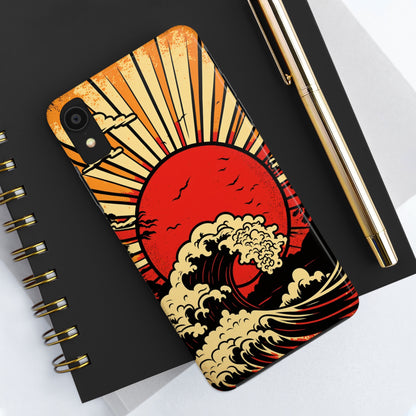 Land of the Rising Sun Retro Japanese Aesthetic | Tough Case for iPhone