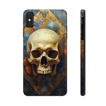 Renaissance Skull Tough Phone Case | Aesthetic Phone Case | Impact-Resistant