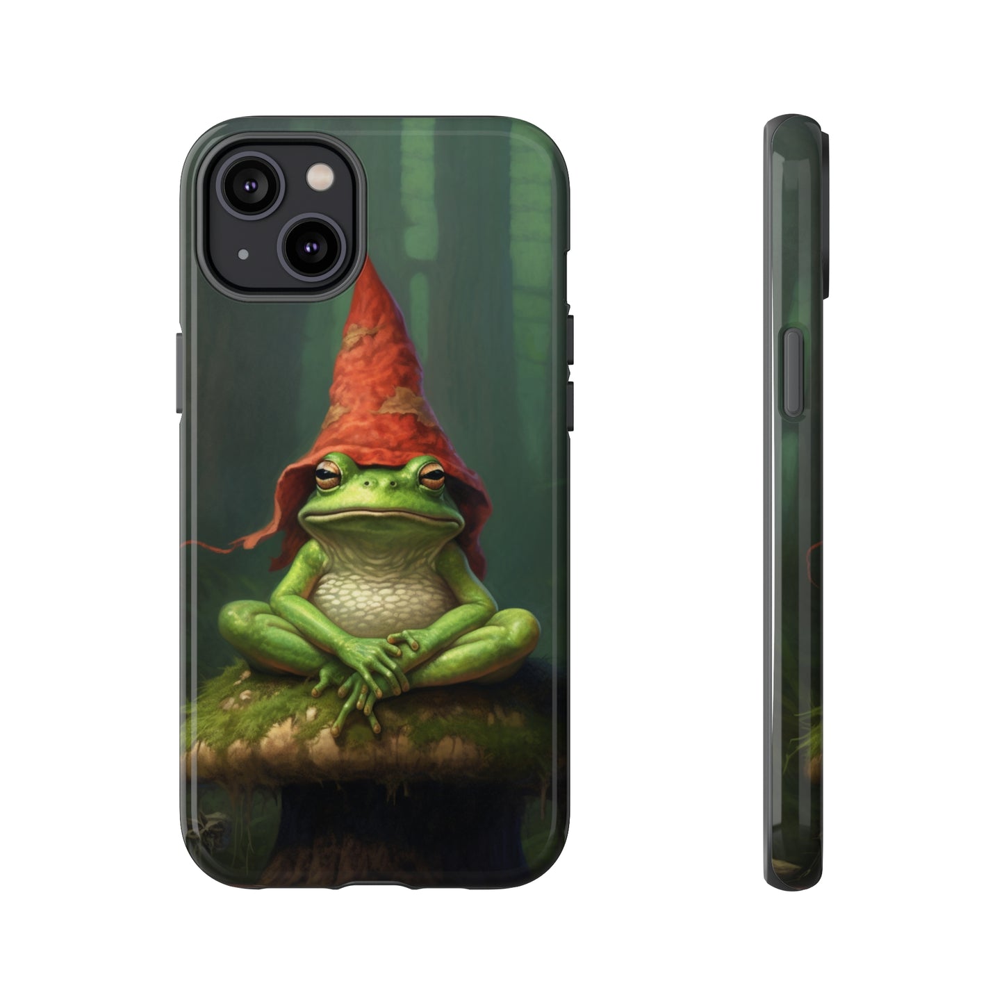 Mystical Journey: Lizard Wizard & Psychedelic Mushroom Frog | Tough Case for iPhone, Samsung, Pixel