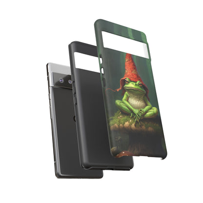 Mystical Journey: Lizard Wizard & Psychedelic Mushroom Frog | Tough Case for iPhone, Samsung, Pixel