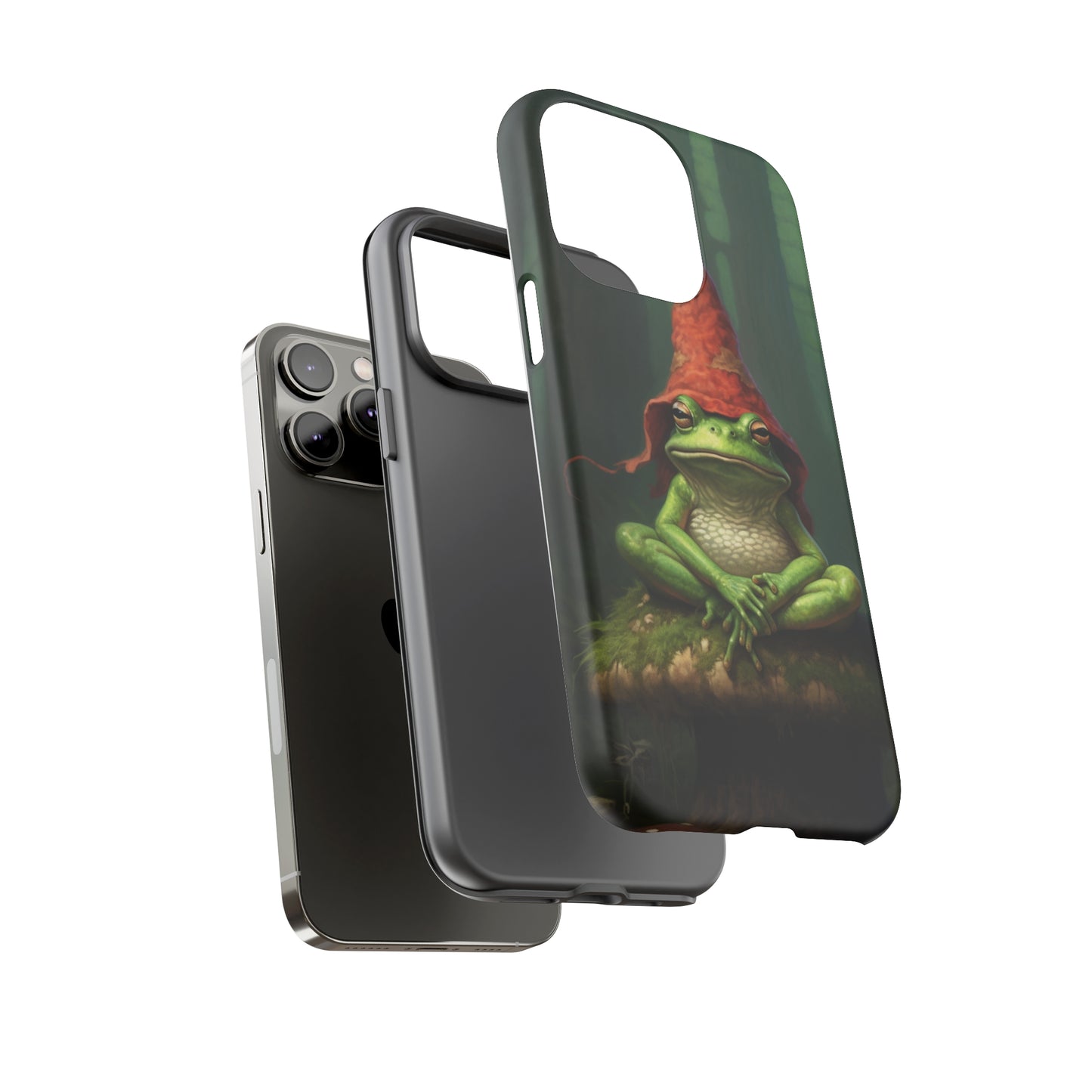 Mystical Journey: Lizard Wizard & Psychedelic Mushroom Frog | Tough Case for iPhone, Samsung, Pixel