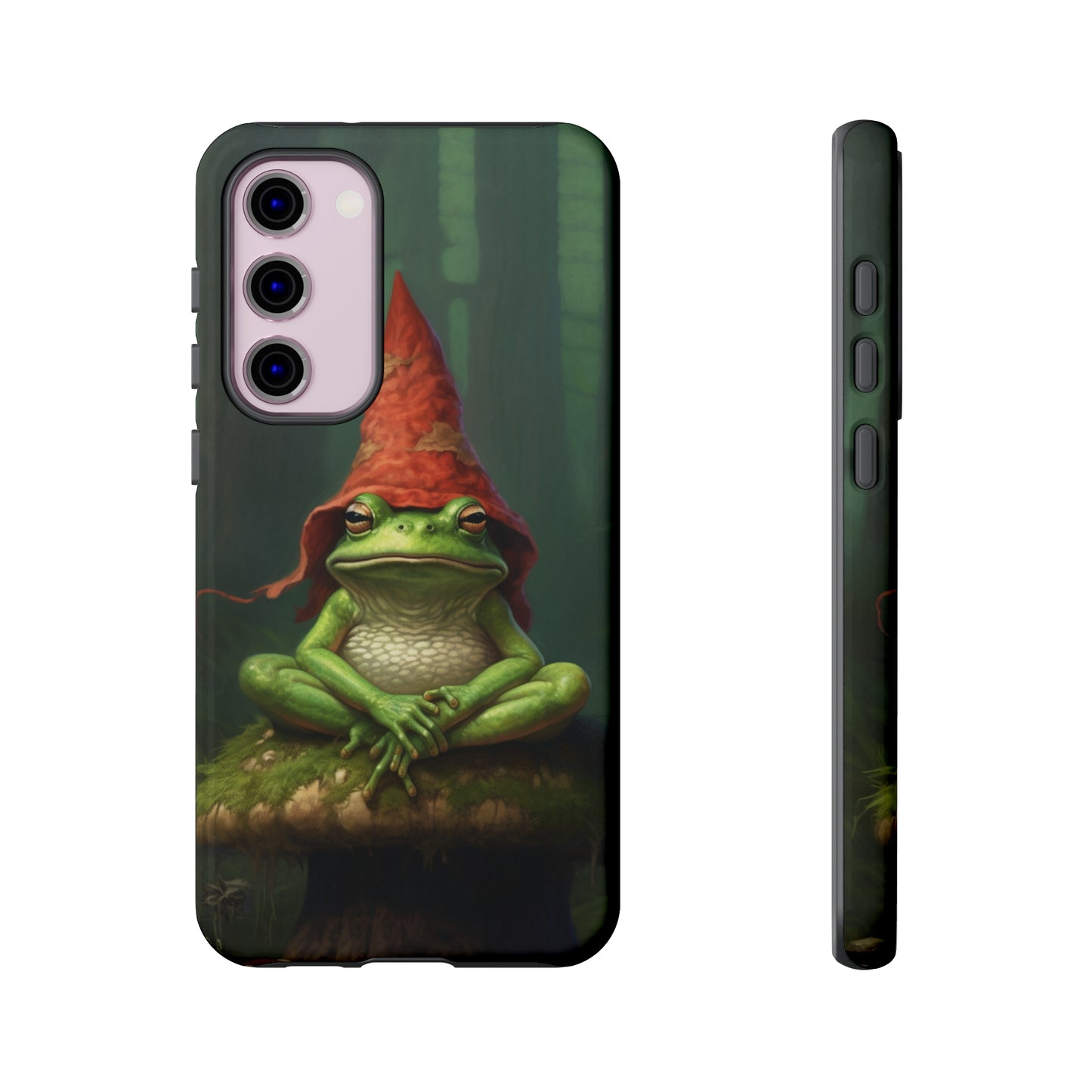 Mystical Journey: Lizard Wizard & Psychedelic Mushroom Frog | Tough Case for iPhone, Samsung, Pixel