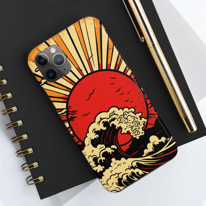 Land of the Rising Sun Retro Japanese Aesthetic | Tough Case for iPhone