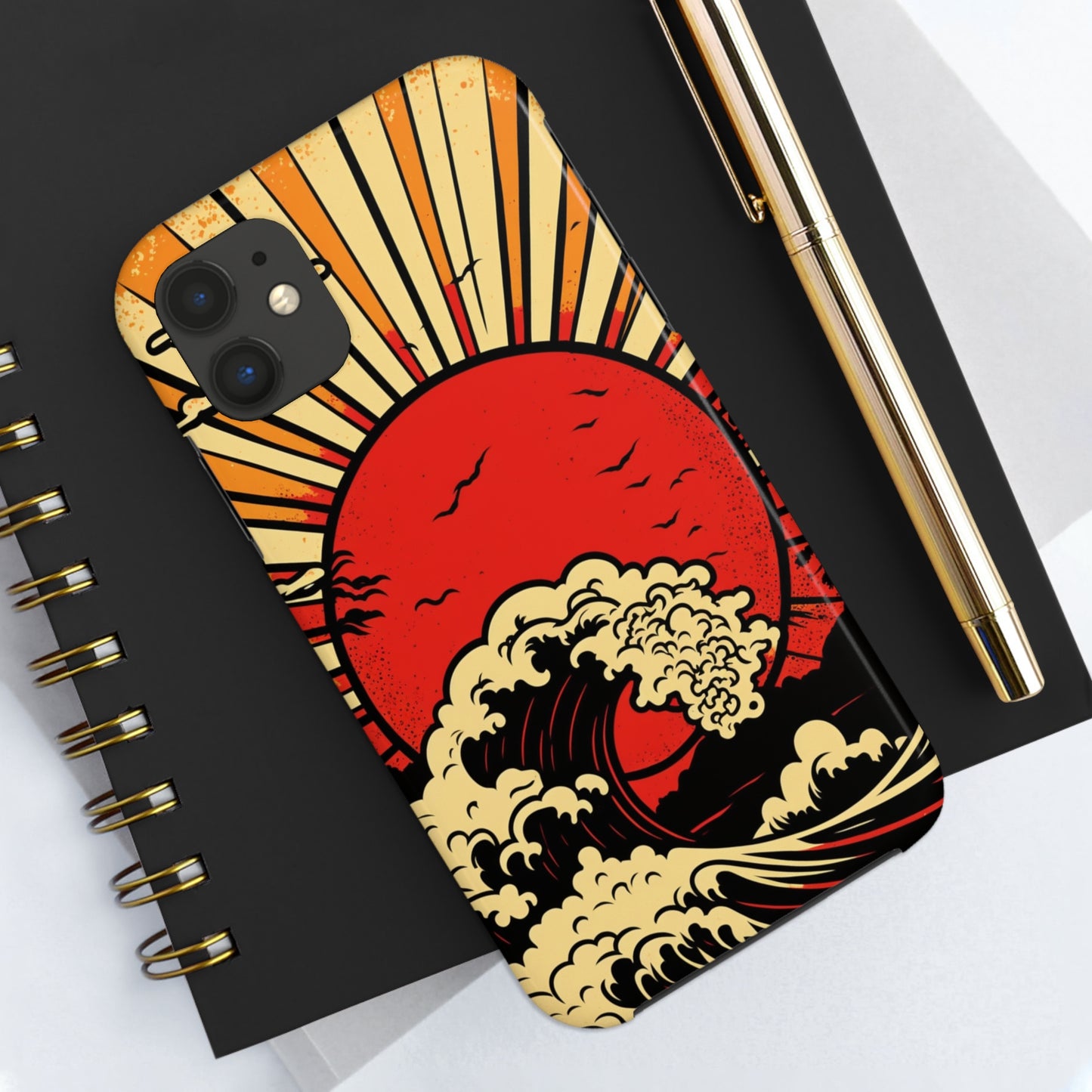 Land of the Rising Sun Retro Japanese Aesthetic | Tough Case for iPhone