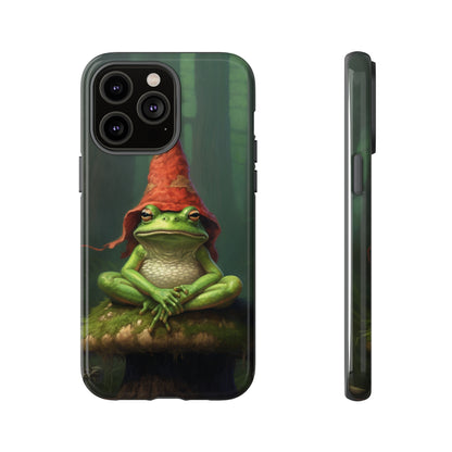 Mystical Journey: Lizard Wizard & Psychedelic Mushroom Frog | Tough Case for iPhone, Samsung, Pixel