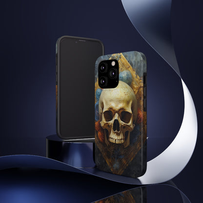 Renaissance Skull Tough Phone Case | Aesthetic Phone Case | Impact-Resistant