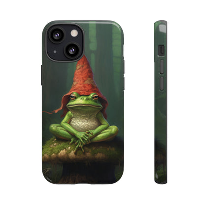 Mystical Journey: Lizard Wizard & Psychedelic Mushroom Frog | Tough Case for iPhone, Samsung, Pixel