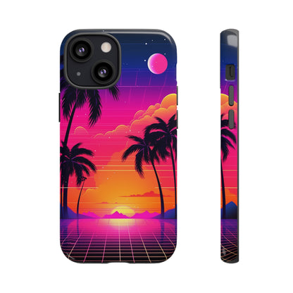 Synthwave Retro Style Phone Case | Nostalgic Vibes for iPhone 12, 13, 14, X, Google Pixel, and Samsung Galaxy