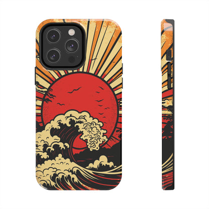 Land of the Rising Sun Retro Japanese Aesthetic | Tough Case for iPhone