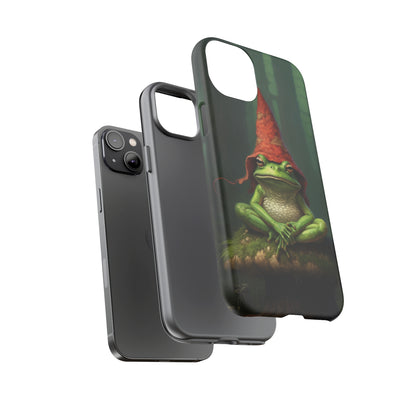 Mystical Journey: Lizard Wizard & Psychedelic Mushroom Frog | Tough Case for iPhone, Samsung, Pixel