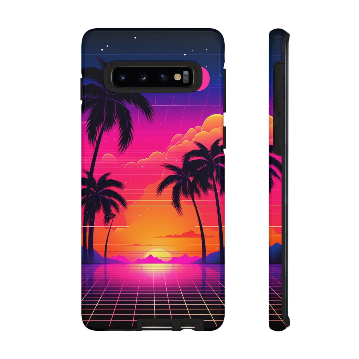 Synthwave Retro Style Phone Case | Nostalgic Vibes for iPhone 12, 13, 14, X, Google Pixel, and Samsung Galaxy