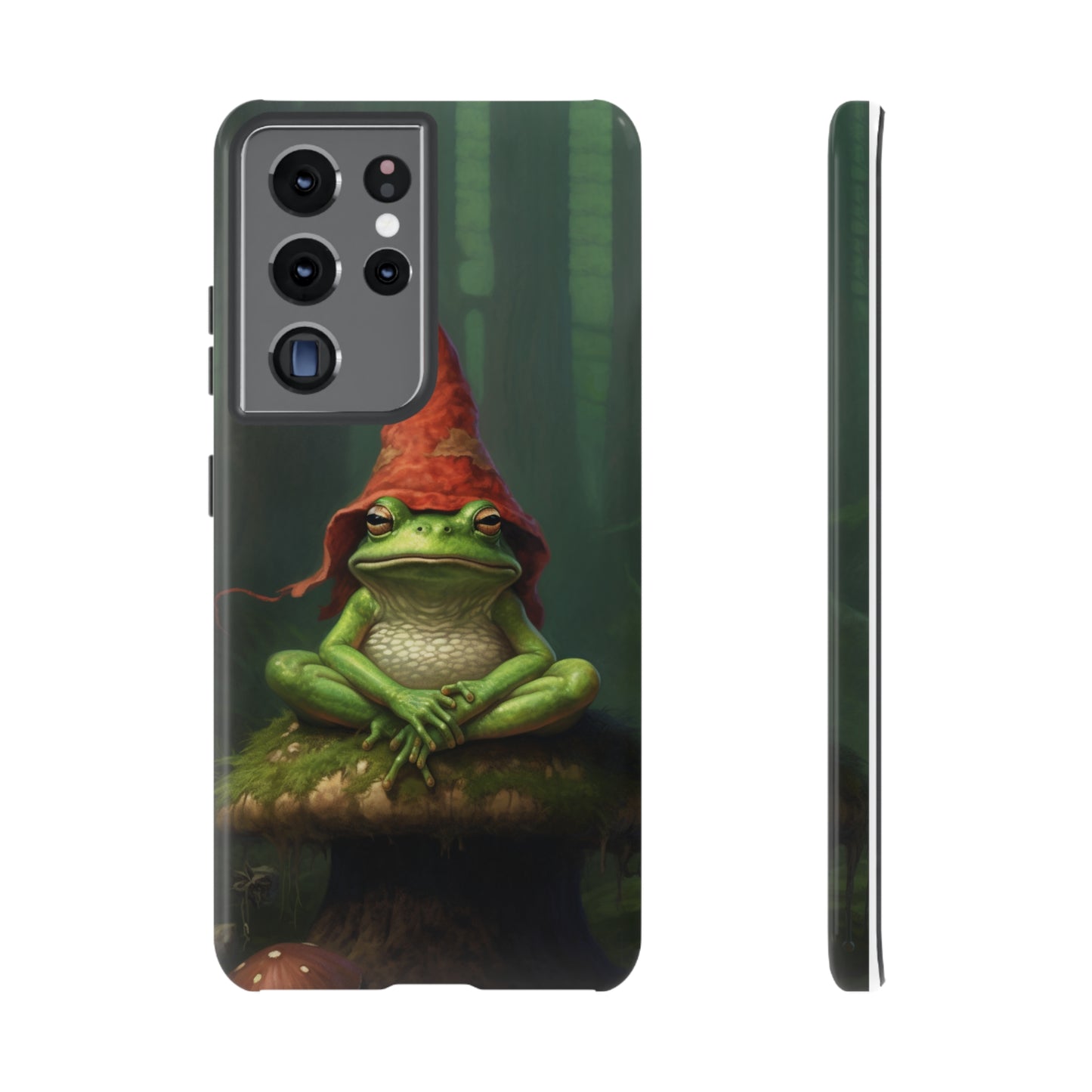 Mystical Journey: Lizard Wizard & Psychedelic Mushroom Frog | Tough Case for iPhone, Samsung, Pixel