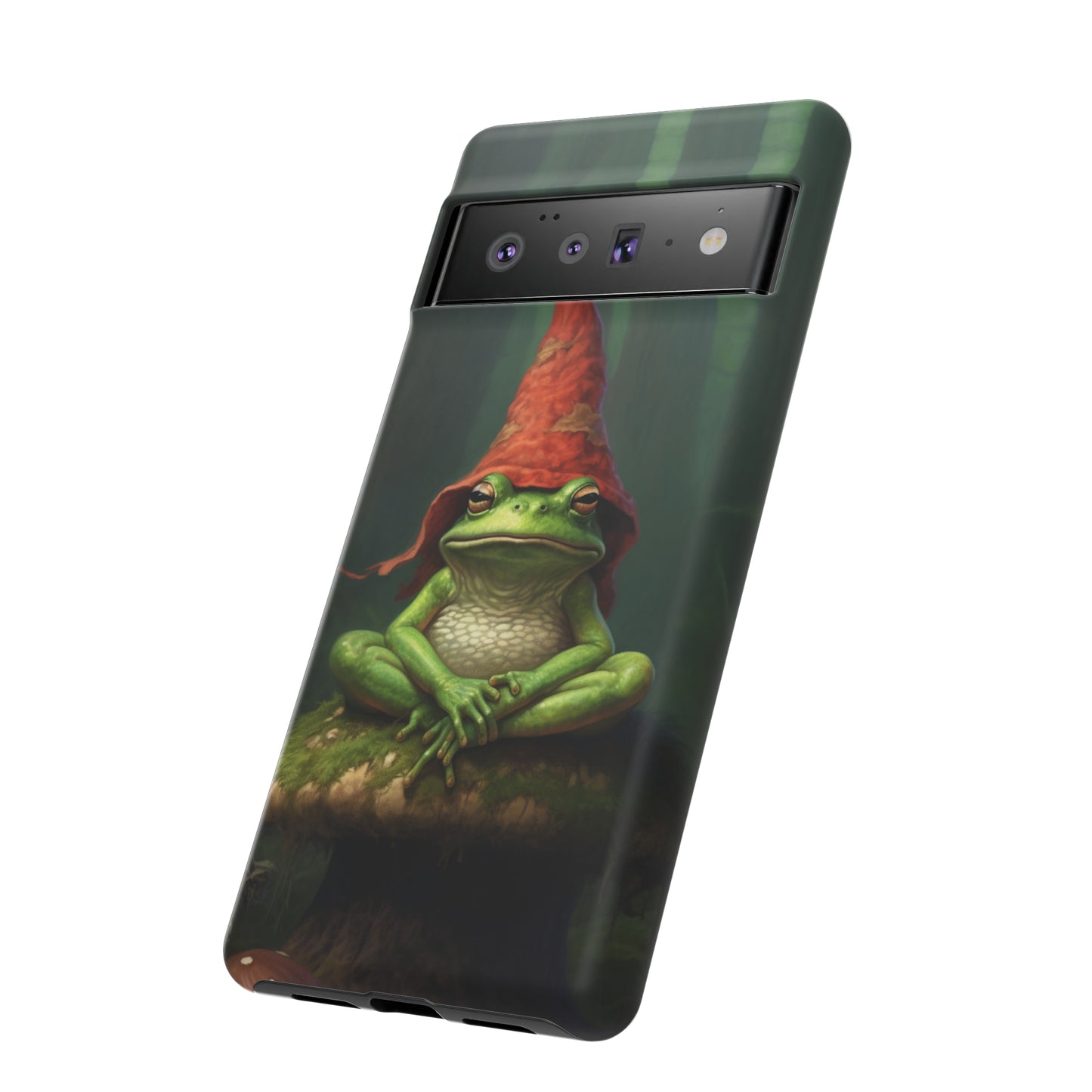 Mystical Journey: Lizard Wizard & Psychedelic Mushroom Frog | Tough Case for iPhone, Samsung, Pixel