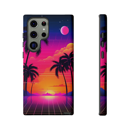 Synthwave Retro Style Phone Case | Nostalgic Vibes for iPhone 12, 13, 14, X, Google Pixel, and Samsung Galaxy