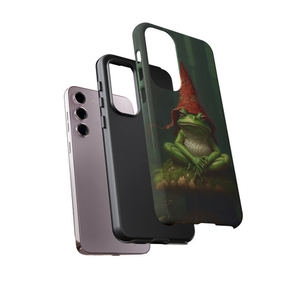 Mystical Journey: Lizard Wizard & Psychedelic Mushroom Frog | Tough Case for iPhone, Samsung, Pixel