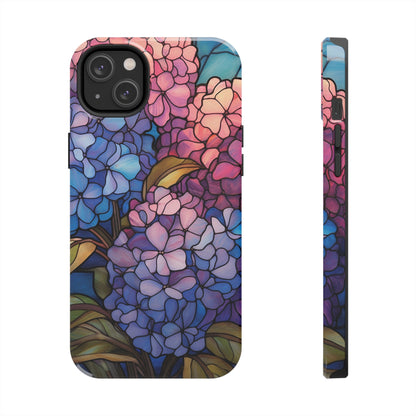 Stained Glass Phone Tough Case Purple Floral Aesthetic | Flower Power
