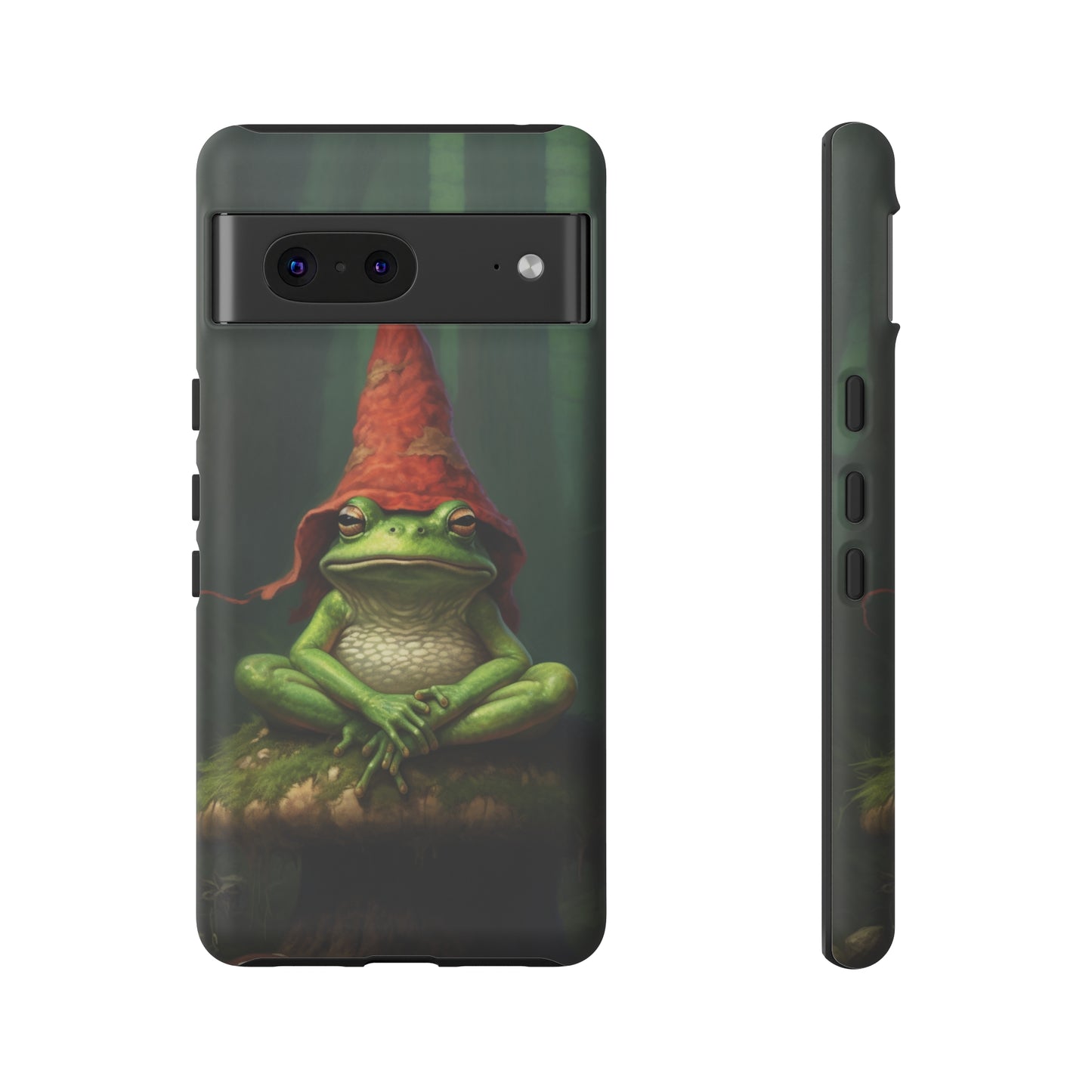 Mystical Journey: Lizard Wizard & Psychedelic Mushroom Frog | Tough Case for iPhone, Samsung, Pixel