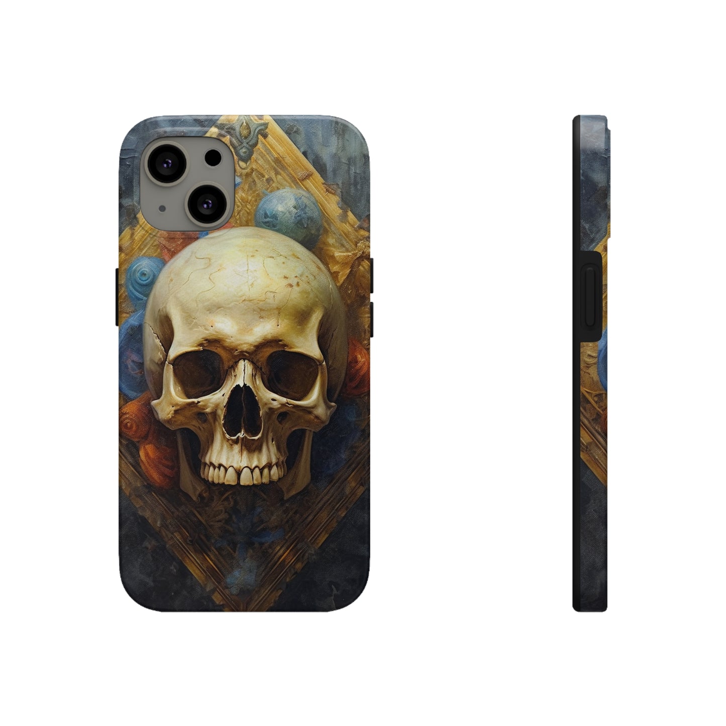 Renaissance Skull Tough Phone Case | Aesthetic Phone Case | Impact-Resistant