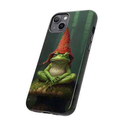 Mystical Journey: Lizard Wizard & Psychedelic Mushroom Frog | Tough Case for iPhone, Samsung, Pixel