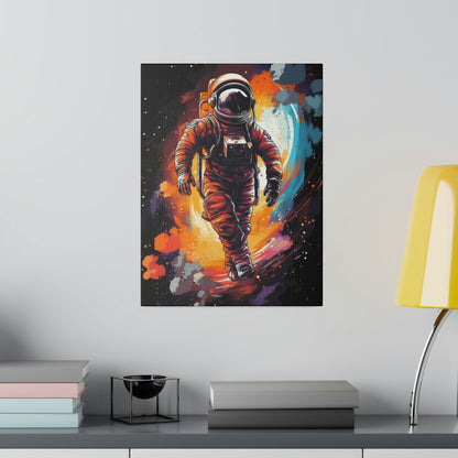 Transcend Reality with "Spaced Out Astronaut" Psychedelic Wall Art - Explore the Cosmic Depths of Artistic Wonder