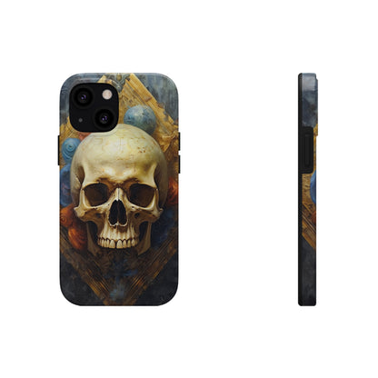 Renaissance Skull Tough Phone Case | Aesthetic Phone Case | Impact-Resistant