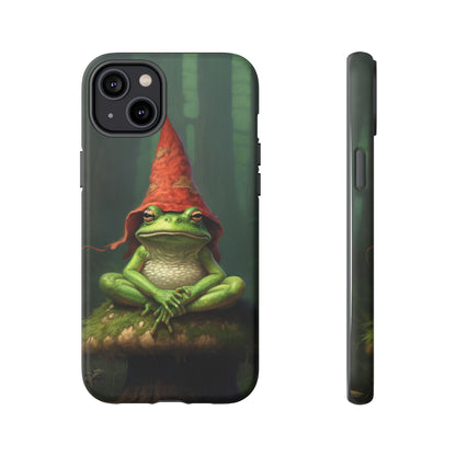 Mystical Journey: Lizard Wizard & Psychedelic Mushroom Frog | Tough Case for iPhone, Samsung, Pixel