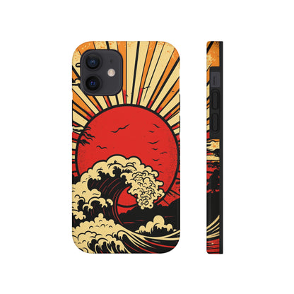 Land of the Rising Sun Retro Japanese Aesthetic | Tough Case for iPhone