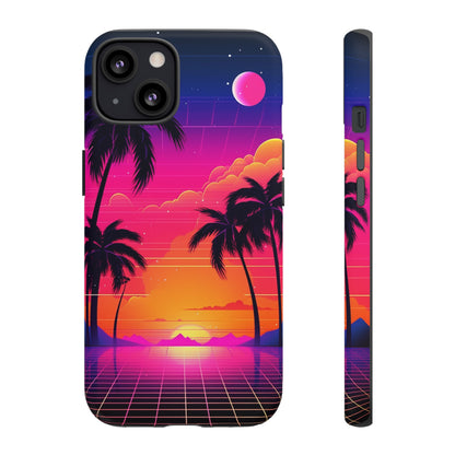 Synthwave Retro Style Phone Case | Nostalgic Vibes for iPhone 12, 13, 14, X, Google Pixel, and Samsung Galaxy