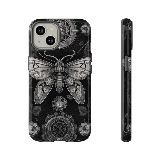 Goth Moth Dark Academia Phone Case | Embrace the Mysterious Elegance of Dark Academia
