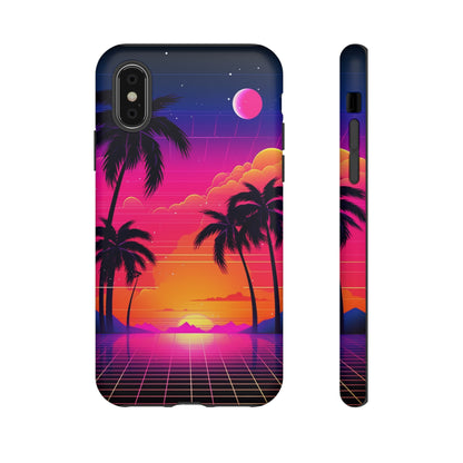 Synthwave Retro Style Phone Case | Nostalgic Vibes for iPhone 12, 13, 14, X, Google Pixel, and Samsung Galaxy