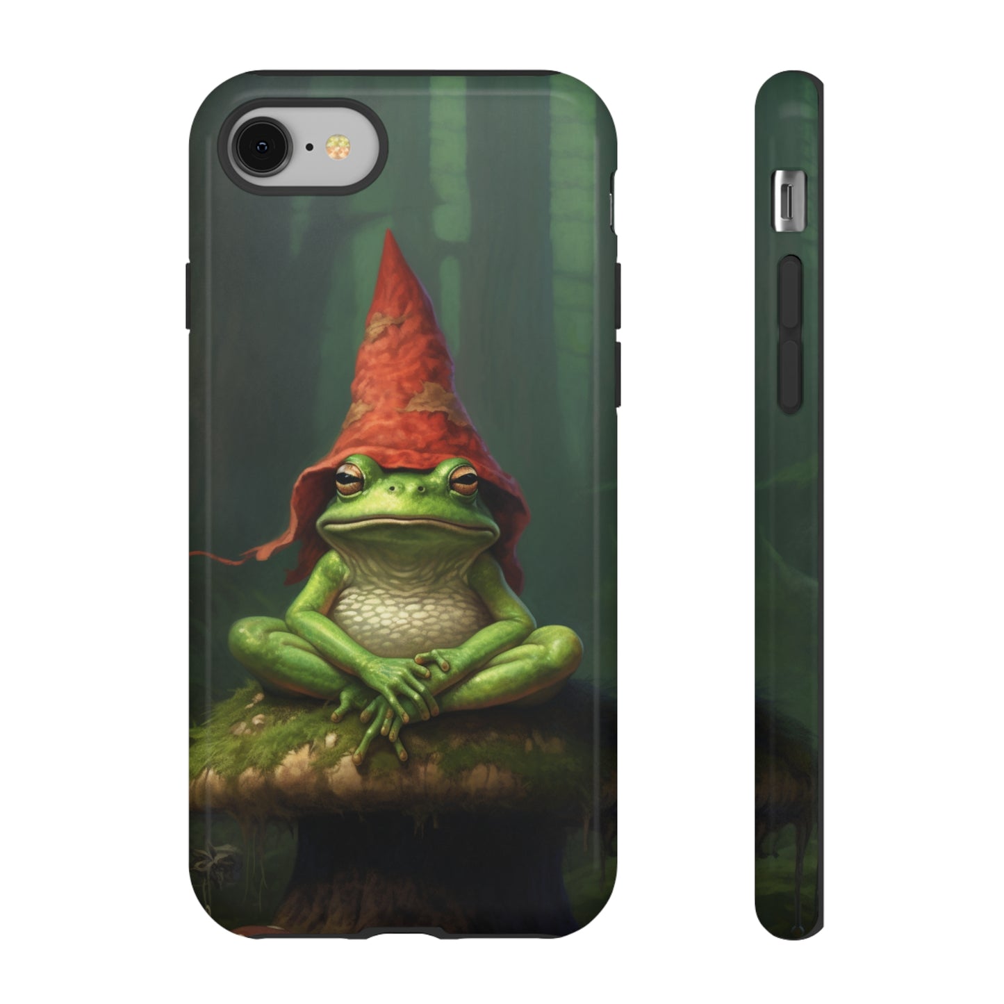 Mystical Journey: Lizard Wizard & Psychedelic Mushroom Frog | Tough Case for iPhone, Samsung, Pixel