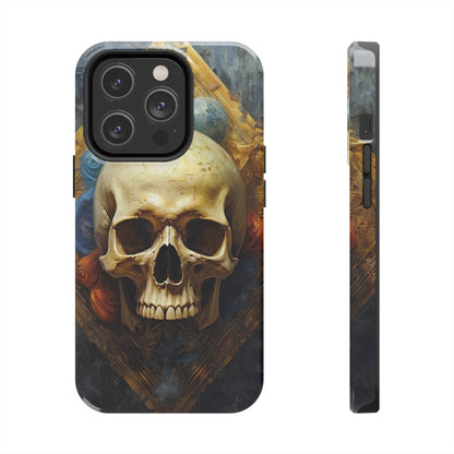 Renaissance Skull Tough Phone Case | Aesthetic Phone Case | Impact-Resistant