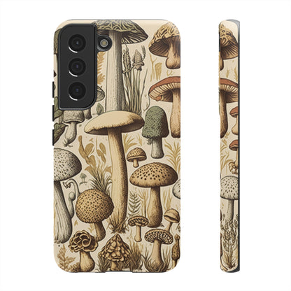 Illustrated  Mushroom iPhone Case Vintage Style Art Tough Case for Samsung Galaxy and Pixel - Trippy Protection